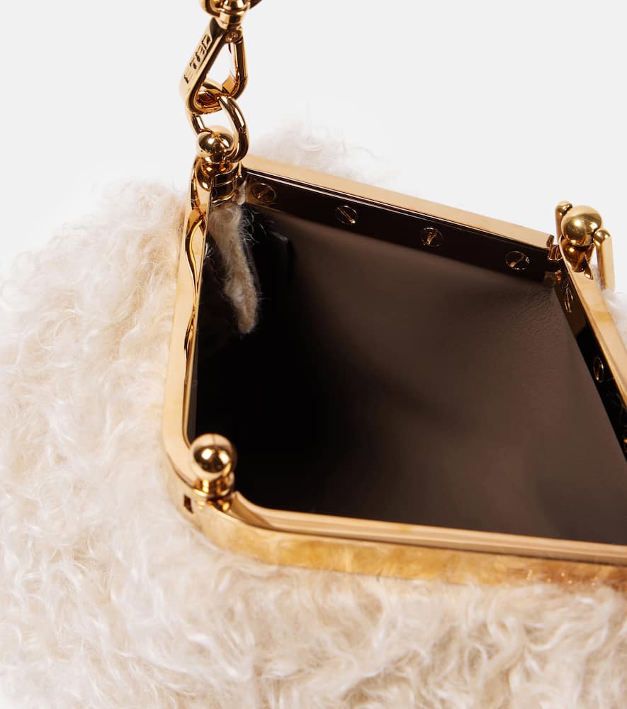 Etro Vela shearling shoulder bag