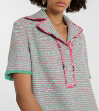 Etro Wool and cotton-blend tweed minidress