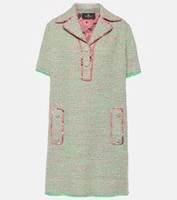 Etro Wool and cotton-blend tweed minidress