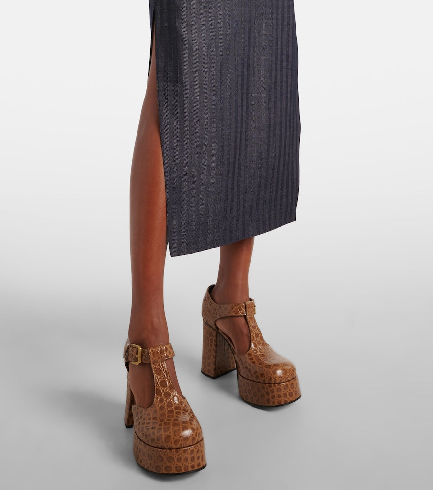 Etro Wool-blend pencil skirt