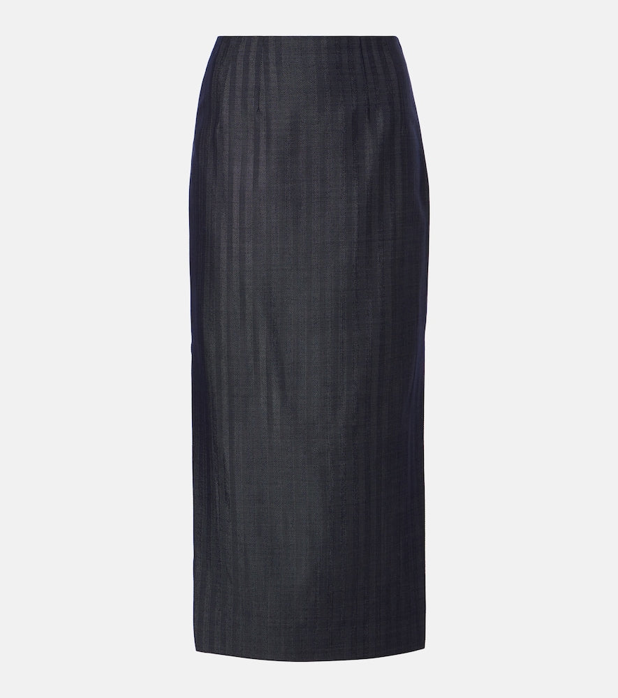 Etro Wool-blend pencil skirt - Etro羊毛混纺铅笔裙
