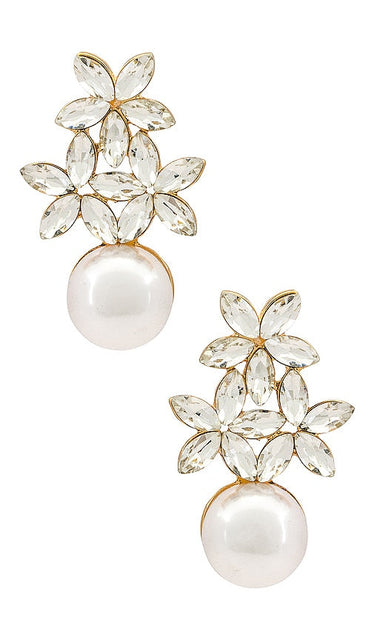 Ettika Best Day Earrings in Metallic Gold