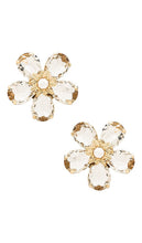 Ettika Blossom Studs in Metallic Gold