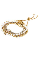 Ettika Chain Bracelet Set in Metallic Gold