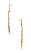 Ettika Crystal Dangle Earring in Metallic Gold