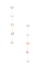 Ettika Delicate Drop Earrings in Pink