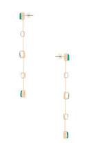 Ettika Drop Earrings in Green