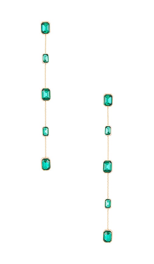 Ettika Drop Earrings in Green