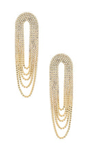 Ettika Melting Earrings in Metallic Gold