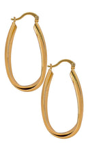 Ettika Oval Hoop Earring in Metallic Gold