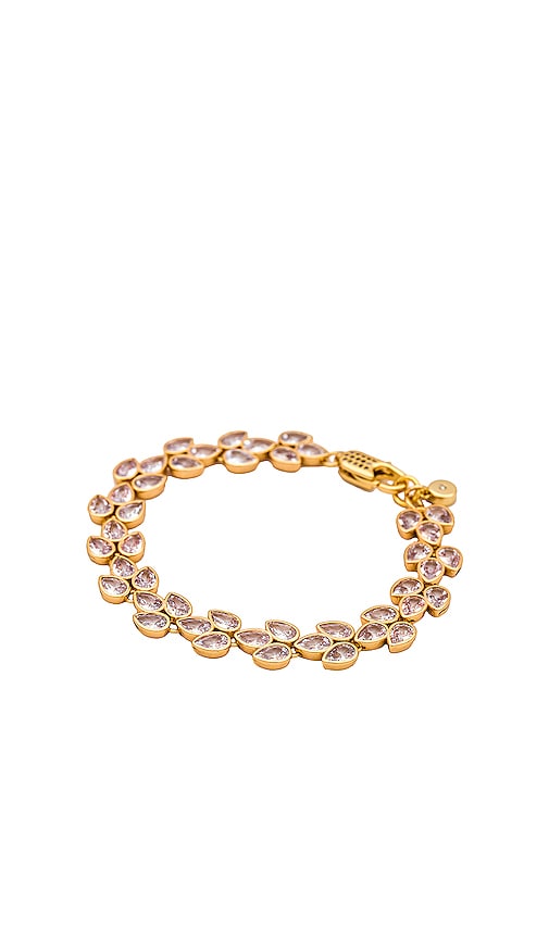 Ettika Petals Bracelet in Metallic Gold
