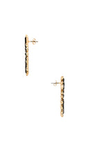 Ettika Sunburst Earrings in Metallic Gold