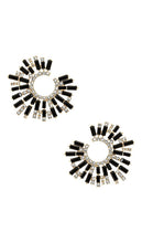 Ettika Sunburst Earrings in Metallic Gold