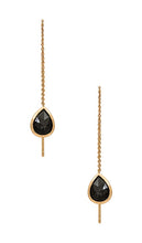 Ettika Threader Earrings in Metallic Gold