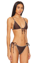 FAITHFULL THE BRAND Alani Bikini Top in Brown