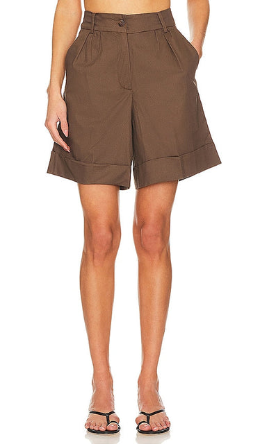 FAITHFULL THE BRAND Campania Short in Brown - FAITHFULL THE BRAND Short Campania en marron - FAITHFULL THE BRAND Campania 棕色短裤 - FAITHFULL THE BRAND Campania Short in Braun - FAITHFULL THE BRAND Campania 쇼츠 브라운 색상 - FEDELI AL MARCHIO Campania Short in Marrone