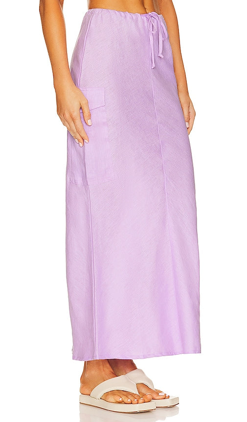 FAITHFULL THE BRAND Katala Skirt in Lavender