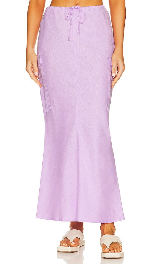 FAITHFULL THE BRAND Katala Skirt in Lavender - FAITHFULL THE BRAND Jupe Katala en Lavande - FAITHFULL THE BRAND 薰衣草色卡塔拉半身裙 - FAITHFULL THE BRAND Katala Rock in Lavendel - FAITHFULL THE BRAND 카탈라 스커트 라벤더 색상 - FEDELE AL MARCHIO Gonna Katala in lavanda