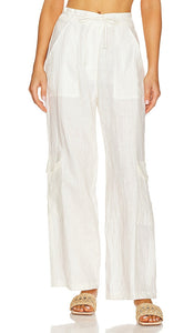 FAITHFULL THE BRAND Relais Pants in White - FAITHFULL THE BRAND Pantalon Relais en Blanc - 忠实品牌 Relais 白色长裤 - FAITHFULL THE BRAND Relais-Hose in Weiß - FAITHFULL THE BRAND 릴레 팬츠 화이트 색상 - FEDELE AL MARCHIO Pantaloni Relais in bianco