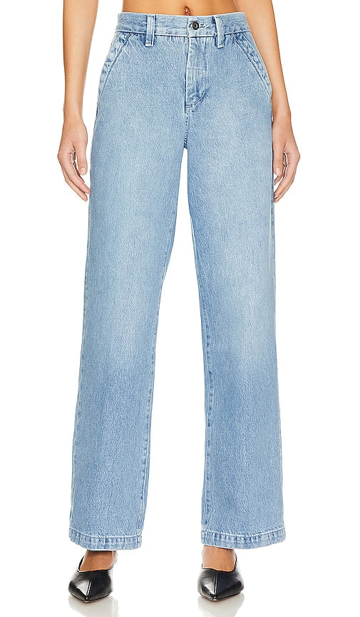 Favorite Daughter the Taylor Trouser Jean in Blue - Fille préférée, le jean pantalon Taylor en bleu - 最喜欢的女儿泰勒蓝色牛仔裤 - Lieblingstochter, die Taylor-Hosenjeans in Blau - 가장 좋아하는 딸 블루 컬러의 Taylor Trouser Jean - Figlia preferita, i pantaloni Taylor Jean in blu