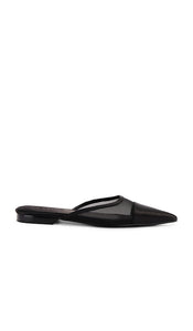 FEMME LA Amelie Slipper in Black | Noir Black Flats for Women