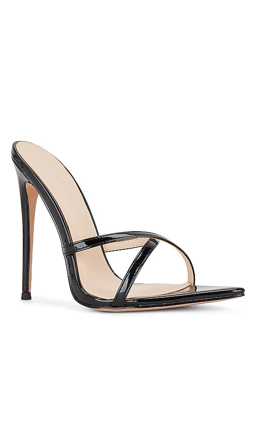 FEMME LA Donatella Mule Sandal in Black