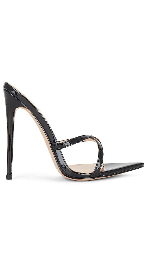 FEMME LA Donatella Mule Sandal in Black - FEMME LA Sandale mule Donatella en noir - FEMME LA Donatella 黑色穆勒凉鞋 - FEMME LA Donatella Mule-Sandale in Schwarz - FEMME LA Donatella 뮬 샌들블랙 색상 - FEMME LA Donatella sandalo mulo in nero