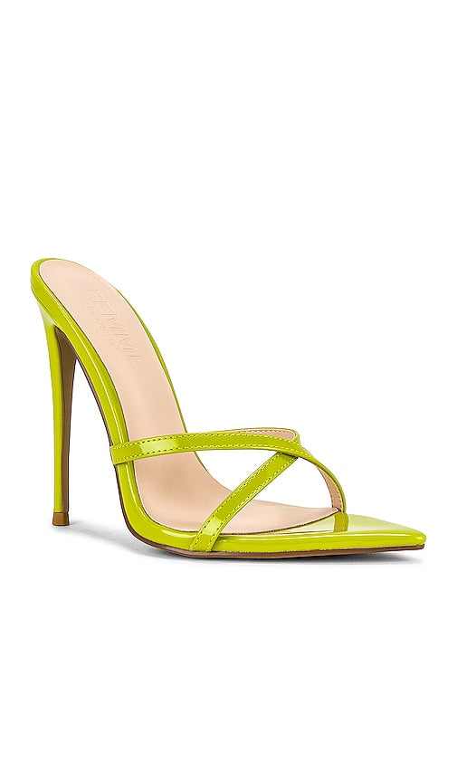 FEMME LA Donatella Mule in Green