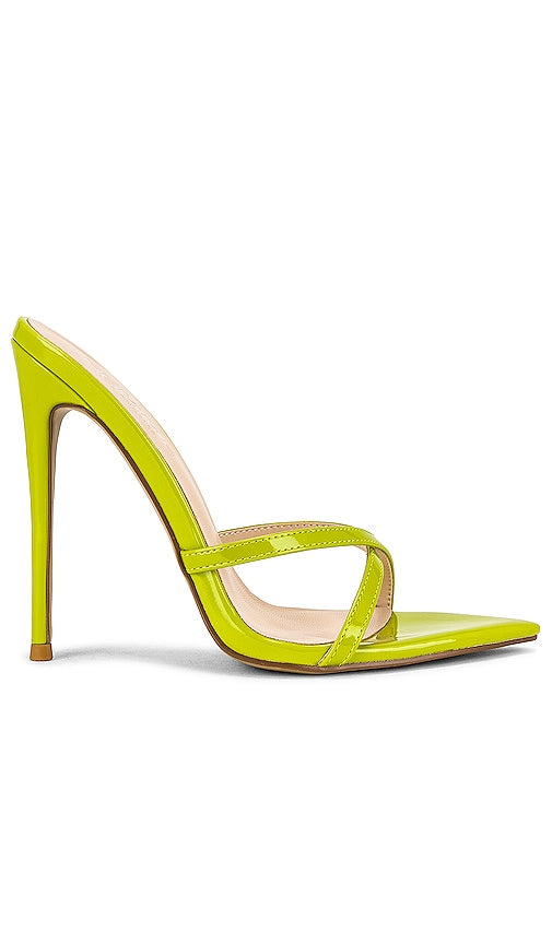 FEMME LA Donatella Mule in Green - FEMME LA Mule Donatella en Vert - FEMME LA Donatella 绿色穆勒鞋 - FEMME LA Donatella Mules in Grün - FEMME LA Donatella 뮬 그린 색상 - FEMME LA Donatella Mule in verde