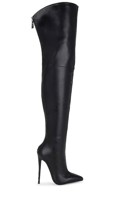 FEMME LA Scorpio Thigh High Boot in Black - Cuissardes FEMME LA Scorpio en noir - FEMME LA 天蝎座黑色高筒靴 - FEMME LA Scorpio Oberschenkelhoher Stiefel in Schwarz - FEMME LA 스콜피오 싸이 하이 부츠 블랙 색상 - Stivale alto alla coscia FEMME LA Scorpio in nero
