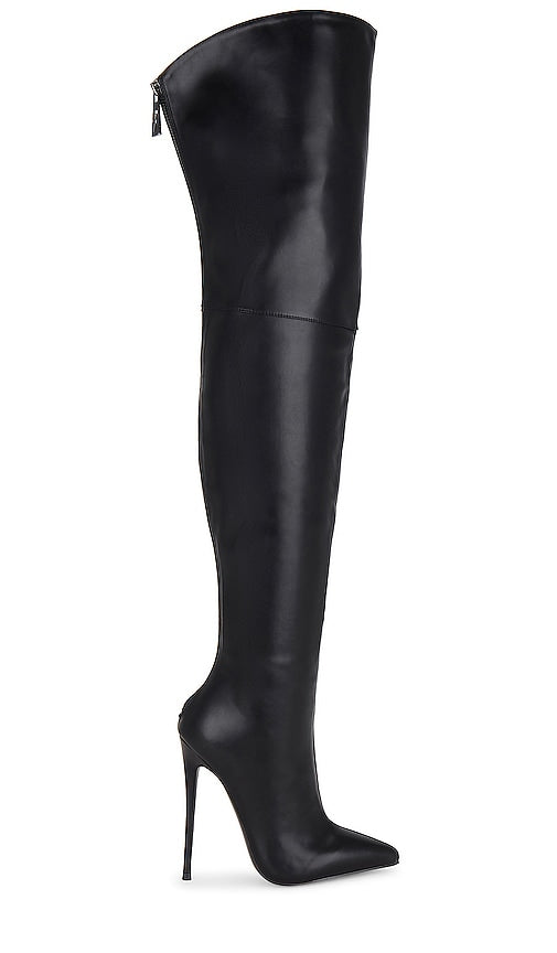 FEMME LA Scorpio Thigh High Boot in Black - Cuissardes FEMME LA Scorpio en noir - FEMME LA 天蝎座黑色高筒靴 - FEMME LA Scorpio Oberschenkelhoher Stiefel in Schwarz - FEMME LA 스콜피오 싸이 하이 부츠 블랙 색상 - Stivale alto alla coscia FEMME LA Scorpio in nero