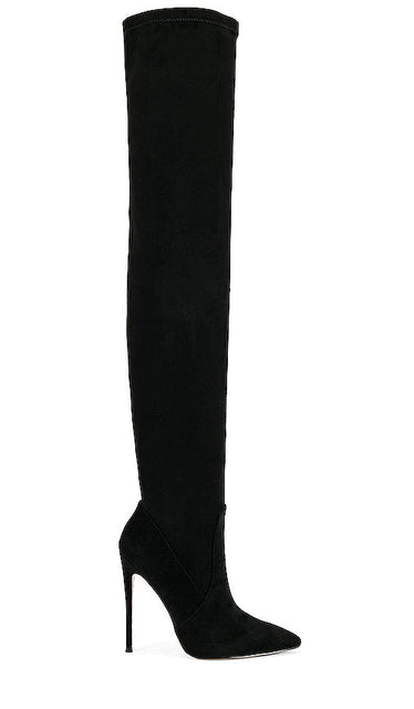 FEMME LA T21 Classic Over The Knee Boot in Black - FEMME LA T21 Cuissarde classique en noir - FEMME LA T21 经典黑色过膝靴 - FEMME LA T21 Klassischer Overknee-Stiefel in Schwarz - FEMME LA T21 클래식 오버니부츠 블랙 색상 - FEMME LA T21 Classico stivale sopra il ginocchio in nero