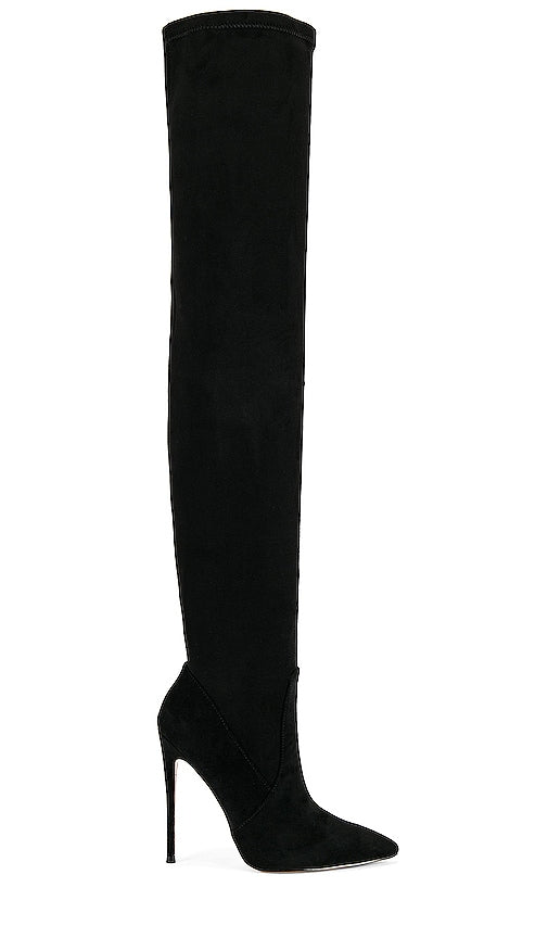FEMME LA T21 Classic Over The Knee Boot in Black - FEMME LA T21 Cuissarde classique en noir - FEMME LA T21 经典黑色过膝靴 - FEMME LA T21 Klassischer Overknee-Stiefel in Schwarz - FEMME LA T21 클래식 오버니부츠 블랙 색상 - FEMME LA T21 Classico stivale sopra il ginocchio in nero
