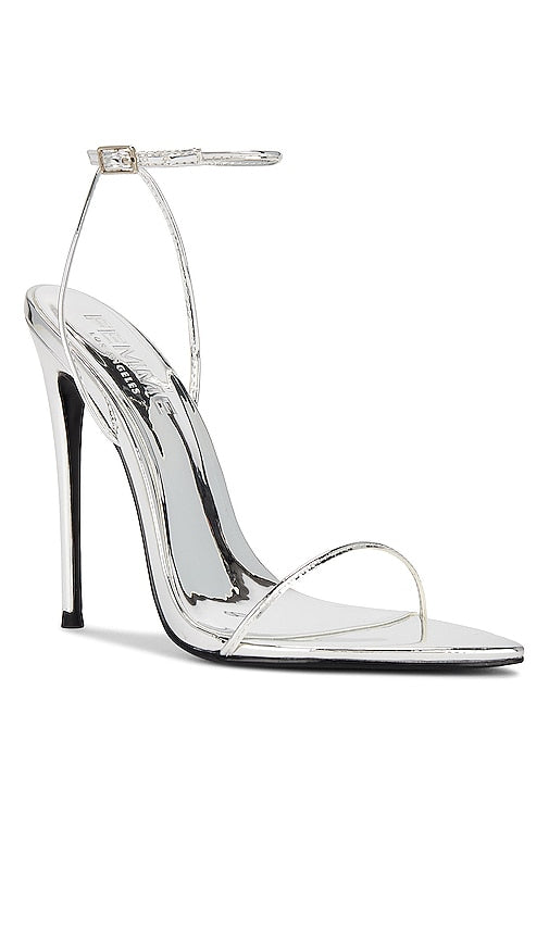 FEMME LA The Andx Sandal in Metallic Silver