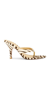 FEMME LA x REVOLVE Tokyo Thong Sandal in Beige | Tiger Open Toe Heels for Women