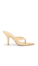 FEMME LA x REVOLVE Tokyo Thong Sandal in Tan | Tan Pony Hair Open Toe Mules for Women