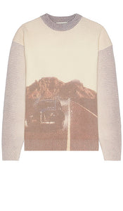 FIORUCCI On The Road Jumper in Grey - FIORUCCI Pull On The Road en gris - FIORUCCI On The Road Jumper 灰色 - FIORUCCI On The Road Pullover in Grau - FIORUCCI 온더로드 점퍼 - Maglione FIORUCCI On The Road in grigio