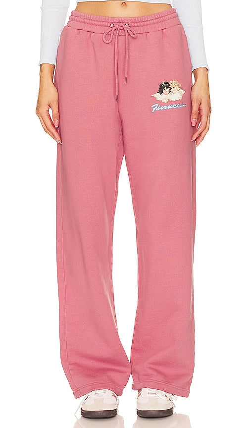 FIORUCCI Angel Joggers in Pink - Pantalon de jogging Angel FIORUCCI en rose - FIORUCCI 粉色天使慢跑裤 - FIORUCCI Angel Joggers in Rosa - FIORUCCI 엔젤 조거팬츠 핑크 색상 - FIORUCCI Pantaloni da jogging Angel in rosa