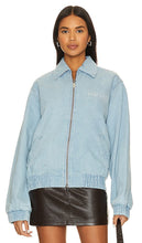 FIORUCCI Denim Harrington Jacket in Blue