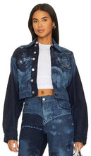FIORUCCI Enlarged Angels Denim Jacket in Blue - FIORUCCI Veste en jean Angels agrandie en bleu - FIORUCCI 大号天使蓝色牛仔夹克 - FIORUCCI Enlarged Angels Jeansjacke in Blau - FIORUCCI Enlarged Angels 데님 재킷블루 색상 - FIORUCCI Giacca in denim con angeli ingranditi in blu