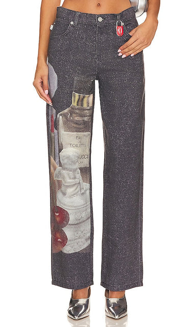 FIORUCCI L'eau De Fiorucci Jeans in Black - FIORUCCI Jean L'eau De Fiorucci en Noir - FIORUCCI L'eau De Fiorucci 黑色牛仔裤 - FIORUCCI L'eau De Fiorucci Jeans in Schwarz - FIORUCCI L'eau De Fiorucci 진 블랙 색상 - FIORUCCI Jeans L'eau De Fiorucci in nero