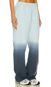 FIORUCCI Ombre Squiggle Logo Oversized Joggers in Blue