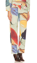 FIORUCCI Paint Print Jeans in Sage