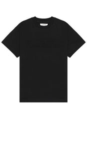 FLANEUR Embossed T-shirt in Black