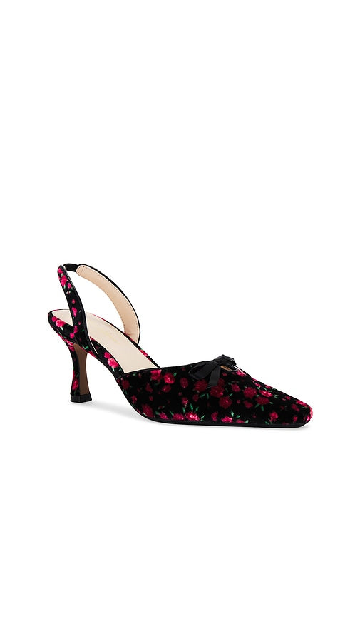 For Love & Lemons Lyana Heel in Black