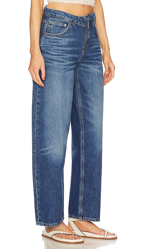FRAME Angled Zipper Long Barrel in Blue