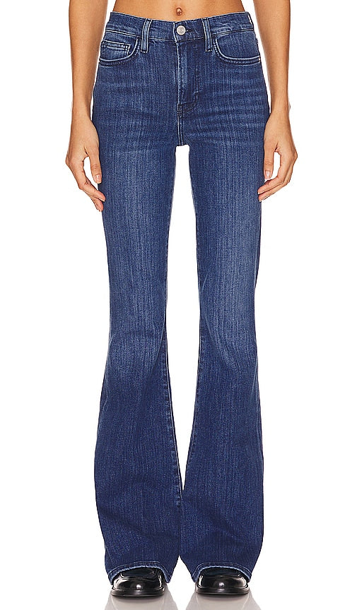 FRAME Le High Flare in Blue - CADRE Le High Flare en Bleu - 蓝色 Le High Flare 框架 - RAHMEN Le High Flare in Blau - FRAME 르 하이 플레어 블루 색상 - TELAIO Le High Flare in blu