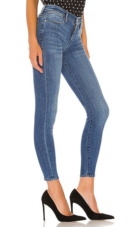 FRAME Le High Skinny in Denim-Medium