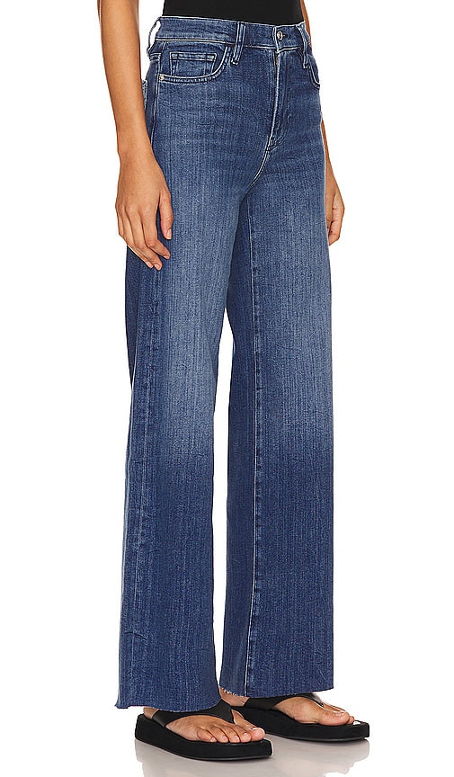 FRAME Le Slim Palazzo in Blue