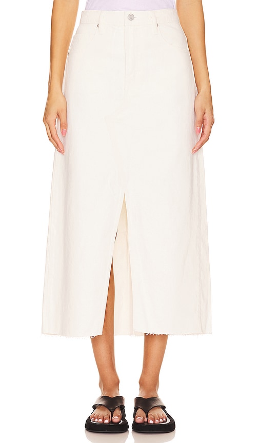 FRAME The Midaxi Skirt in Ivory - FRAME La jupe Midaxi en ivoire - FRAME 象牙色 Midaxi 半身裙 - FRAME Der Midaxi-Rock in Elfenbein - FRAME 더 미닥시 스커트 - STRUTTURA La gonna Midaxi in avorio